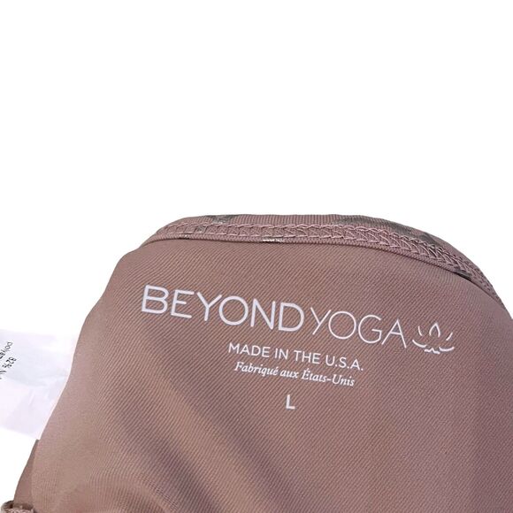 Beyond Yoga Mauve and Silver Sports Bra - Picture 6 of 7